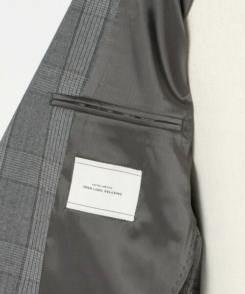 green label relaxing / グリーンレーベル リラクシング テーラードジャケット | GLR CLOTH フラノ柄 2B RG ジャケット -ストレッチ- | 詳細12