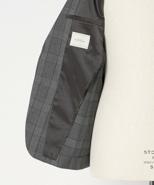 green label relaxing / グリーンレーベル リラクシング テーラードジャケット | GLR CLOTH フラノ柄 2B RG ジャケット -ストレッチ- | 詳細14