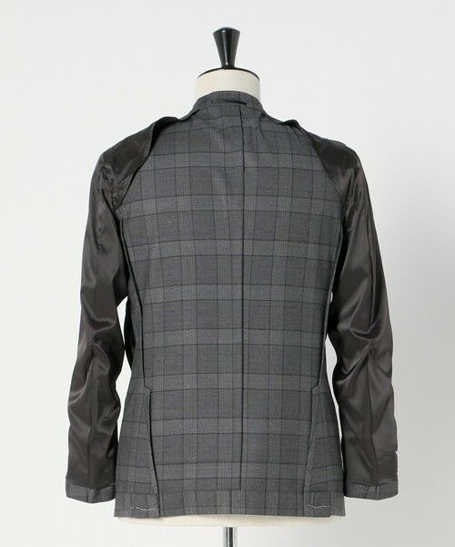 green label relaxing / グリーンレーベル リラクシング テーラードジャケット | GLR CLOTH フラノ柄 2B RG ジャケット -ストレッチ- | 詳細19