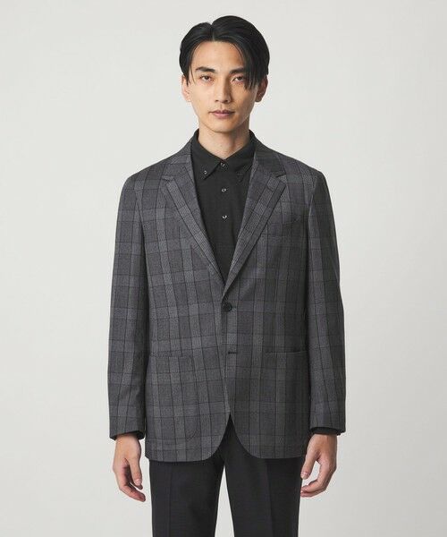 green label relaxing / グリーンレーベル リラクシング テーラードジャケット | GLR CLOTH フラノ柄 2B RG ジャケット -ストレッチ- | 詳細2