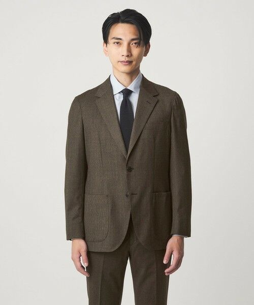 green label relaxing / グリーンレーベル リラクシング テーラードジャケット | GLR CLOTH フラノ柄 2B RG ジャケット -ストレッチ- | 詳細25
