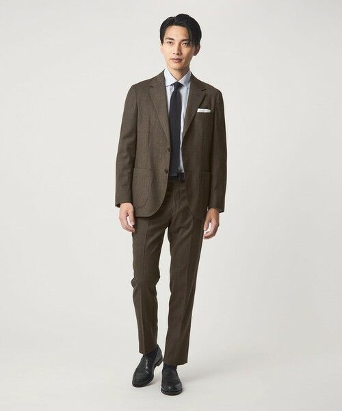 green label relaxing / グリーンレーベル リラクシング テーラードジャケット | GLR CLOTH フラノ柄 2B RG ジャケット -ストレッチ- | 詳細20