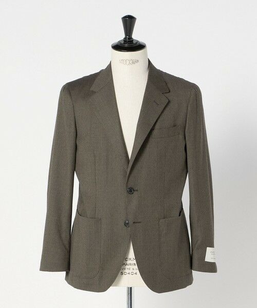 green label relaxing / グリーンレーベル リラクシング テーラードジャケット | GLR CLOTH フラノ柄 2B RG ジャケット -ストレッチ- | 詳細28