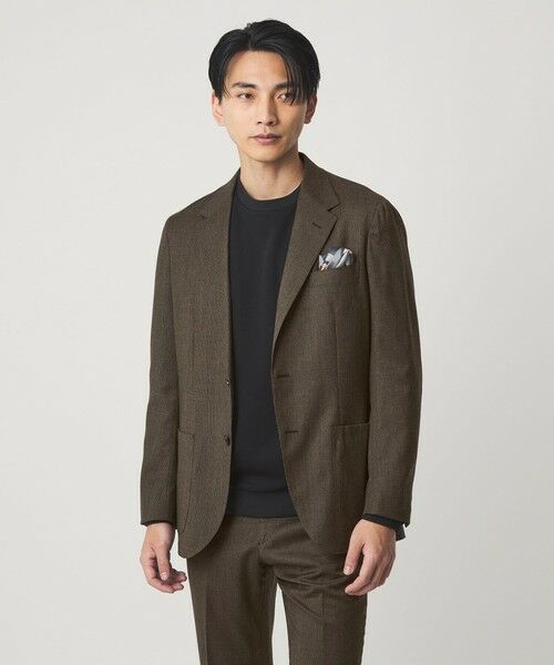 green label relaxing / グリーンレーベル リラクシング テーラードジャケット | GLR CLOTH フラノ柄 2B RG ジャケット -ストレッチ- | 詳細21
