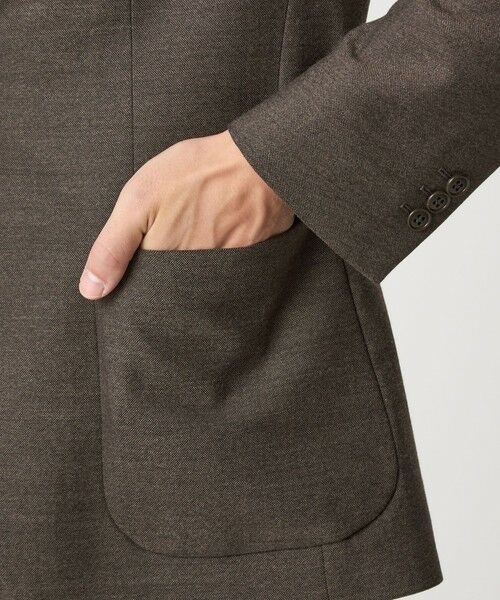 green label relaxing / グリーンレーベル リラクシング テーラードジャケット | A+ TWPU ホームスパン 2B スタンダード ジャケット -ウォッシャブル・ストレッチ- | 詳細10