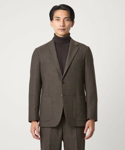 green label relaxing / グリーンレーベル リラクシング テーラードジャケット | A+ TWPU ホームスパン 2B スタンダード ジャケット -ウォッシャブル・ストレッチ- | 詳細4