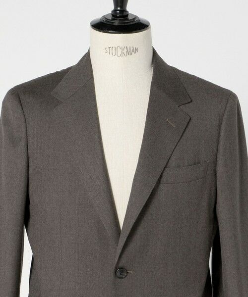 green label relaxing / グリーンレーベル リラクシング テーラードジャケット | GLR CLOTH フラノ無地 2B RG ジャケット -ストレッチ- | 詳細6