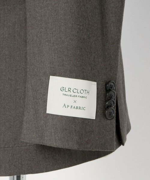 green label relaxing / グリーンレーベル リラクシング テーラードジャケット | GLR CLOTH フラノ無地 2B RG ジャケット -ストレッチ- | 詳細7