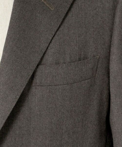 green label relaxing / グリーンレーベル リラクシング テーラードジャケット | GLR CLOTH フラノ無地 2B RG ジャケット -ストレッチ- | 詳細8