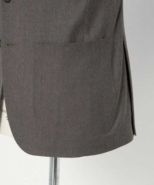 green label relaxing / グリーンレーベル リラクシング テーラードジャケット | GLR CLOTH フラノ無地 2B RG ジャケット -ストレッチ- | 詳細9