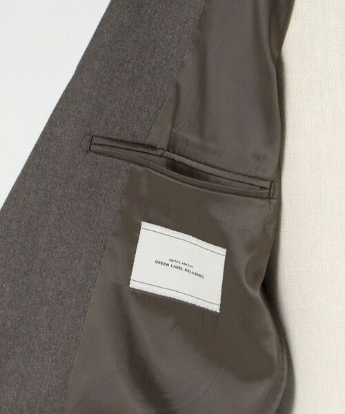 green label relaxing / グリーンレーベル リラクシング テーラードジャケット | GLR CLOTH フラノ無地 2B RG ジャケット -ストレッチ- | 詳細13