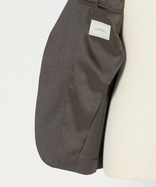 green label relaxing / グリーンレーベル リラクシング テーラードジャケット | GLR CLOTH フラノ無地 2B RG ジャケット -ストレッチ- | 詳細15