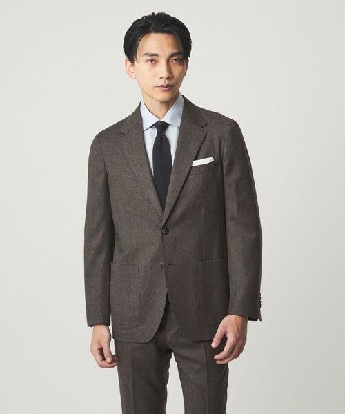 green label relaxing / グリーンレーベル リラクシング テーラードジャケット | GLR CLOTH フラノ無地 2B RG ジャケット -ストレッチ- | 詳細2