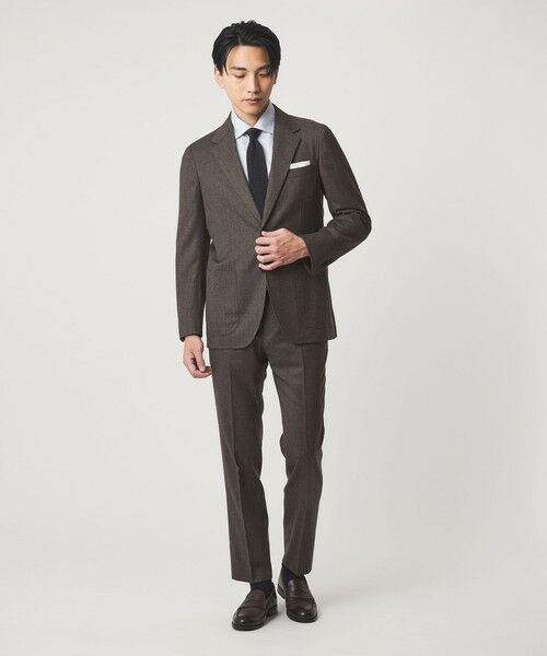 green label relaxing / グリーンレーベル リラクシング テーラードジャケット | GLR CLOTH フラノ無地 2B RG ジャケット -ストレッチ- | 詳細3