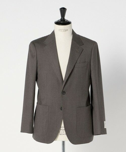 green label relaxing / グリーンレーベル リラクシング テーラードジャケット | GLR CLOTH フラノ無地 2B RG ジャケット -ストレッチ- | 詳細4