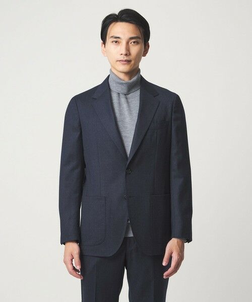 green label relaxing / グリーンレーベル リラクシング テーラードジャケット | GLR CLOTH フラノ無地 2B RG ジャケット -ストレッチ- | 詳細22