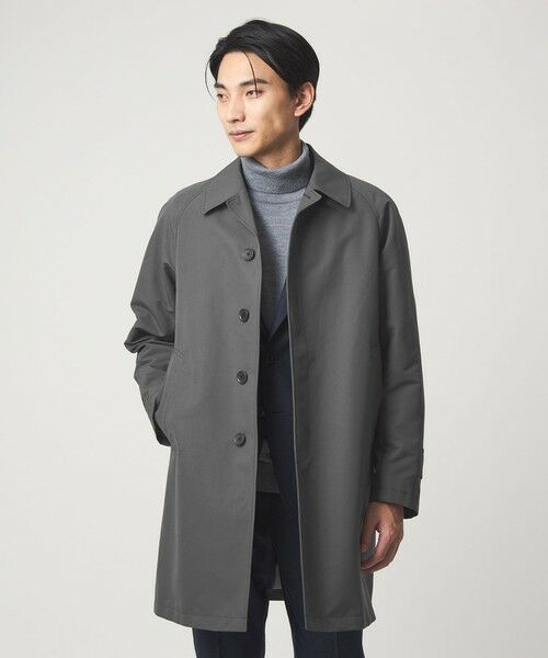 green label relaxing / グリーンレーベル リラクシング ステンカラーコート | A+ Pミノテック 2WAY ステンカラーコート -撥水・防風・保温・吸湿発熱・ライナー取外し可-(DK.GRAY)