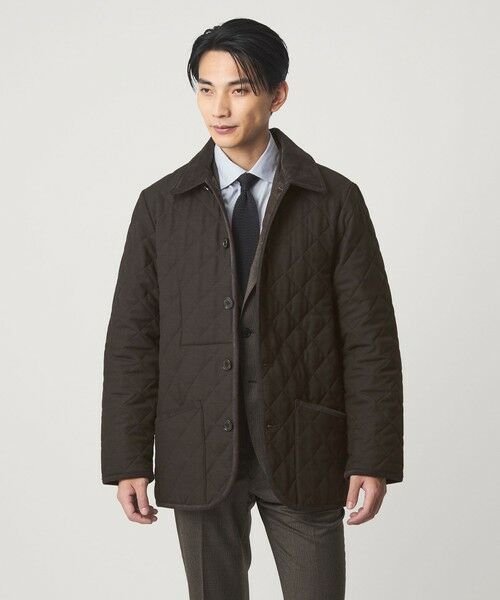 green label relaxing / グリーンレーベル リラクシング その他アウター | 【別注】＜Traditional Weatherwear＞GLR バーズアイ ブラウン WAVERLY キルティングジャケット | 詳細1