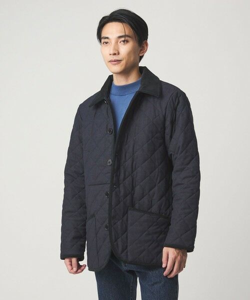 green label relaxing / グリーンレーベル リラクシング その他アウター | 【別注】＜Traditional Weatherwear＞GLR バーズアイ ネイビー WAVERLY キルティングジャケット | 詳細1