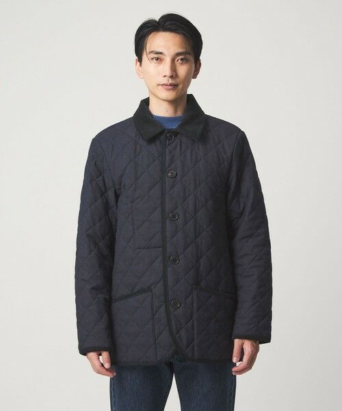 green label relaxing / グリーンレーベル リラクシング その他アウター | 【別注】＜Traditional Weatherwear＞GLR バーズアイ ネイビー WAVERLY キルティングジャケット | 詳細4