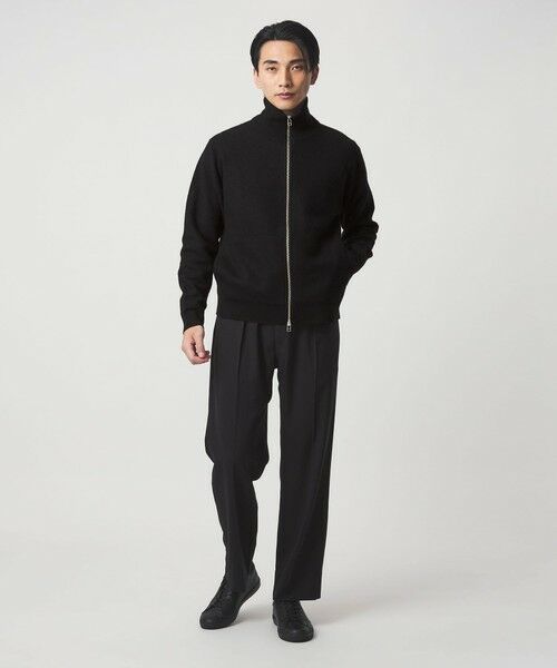 green label relaxing / グリーンレーベル リラクシング カーディガン・ボレロ | ミルドウール ジップ カーディガン | 詳細1