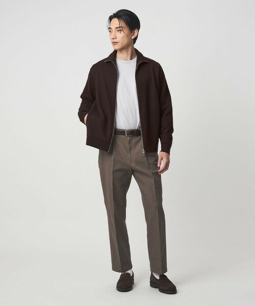 green label relaxing / グリーンレーベル リラクシング カーディガン・ボレロ | ミルドウール ジップ カーディガン | 詳細8