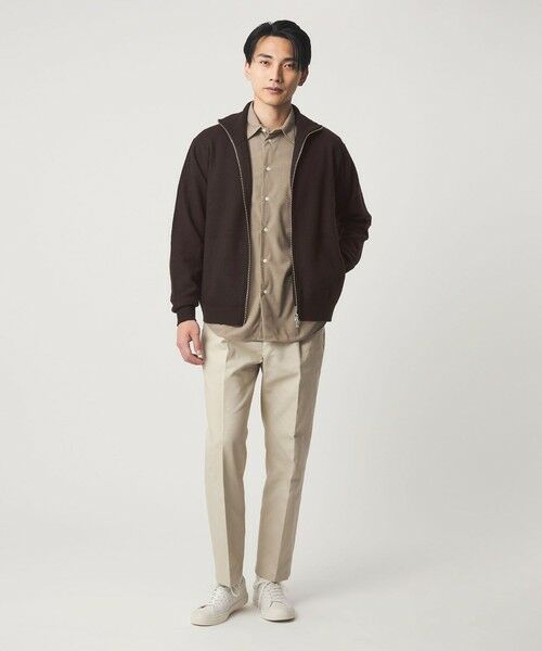 green label relaxing / グリーンレーベル リラクシング カーディガン・ボレロ | ミルドウール ジップ カーディガン | 詳細10