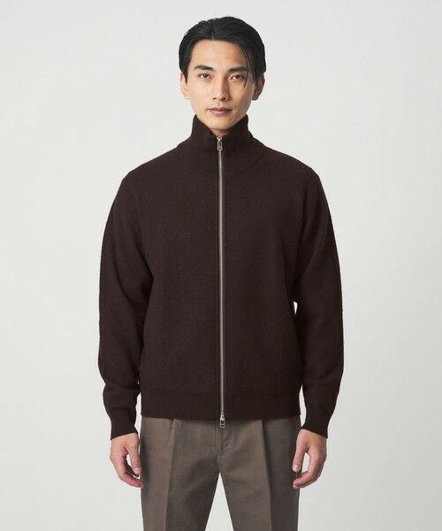 green label relaxing / グリーンレーベル リラクシング カーディガン・ボレロ | ミルドウール ジップ カーディガン | 詳細11