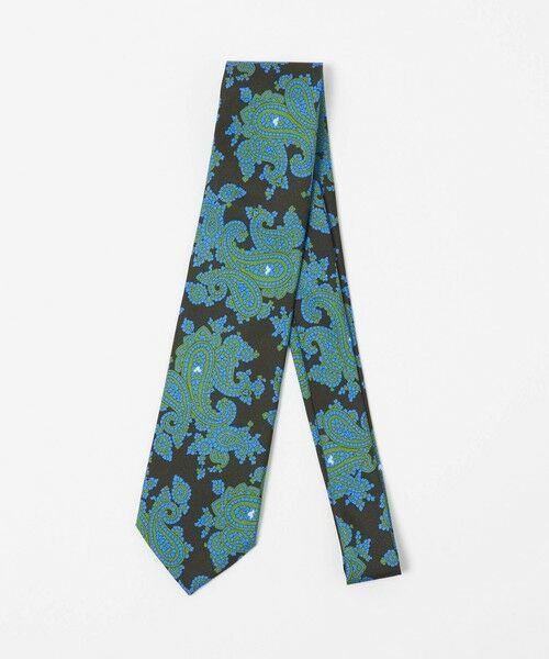 green label relaxing/グリーンレーベル リラクシング GLR 8.0cm ペイズリー1 ITALY ネクタイ OLIVE FREE green label relaxing/グリーンレーベル リラクシング GLR 8.0cm ペイズリー1 ITALY ネクタイ OLIVE FREE