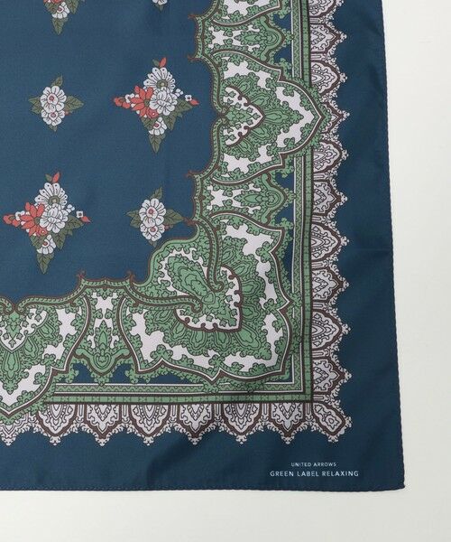 green label relaxing / グリーンレーベル リラクシング バンダナ・スカーフ | GLR スクエア ラージ スカーフ | 詳細12
