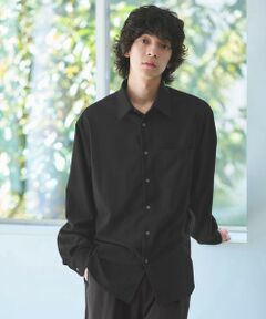 TRフラノ ジャストルーズ レギュラーカラー シャツ -ストレッチ-