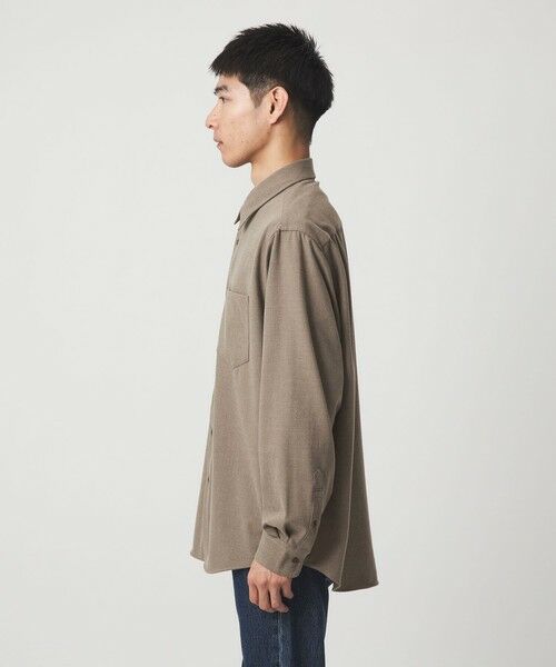 green label relaxing / グリーンレーベル リラクシング シャツ・ブラウス | TRフラノ ジャストルーズ レギュラーカラー シャツ -ストレッチ- | 詳細12