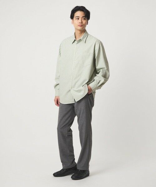 green label relaxing / グリーンレーベル リラクシング シャツ・ブラウス | TRフラノ パターン ジャストルーズ レギュラーカラー シャツ | 詳細3