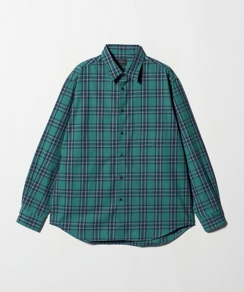 green label relaxing / グリーンレーベル リラクシング シャツ・ブラウス | TRフラノ パターン ジャストルーズ レギュラーカラー シャツ | 詳細12