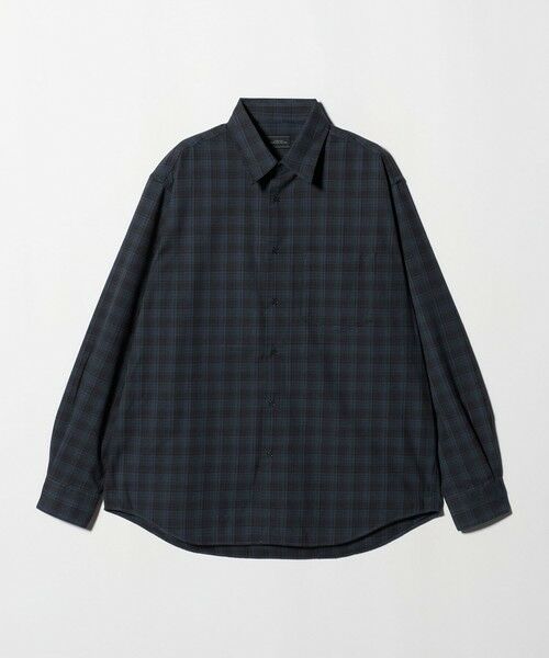 green label relaxing / グリーンレーベル リラクシング シャツ・ブラウス | TRフラノ パターン ジャストルーズ レギュラーカラー シャツ | 詳細24