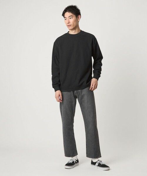 green label relaxing / グリーンレーベル リラクシング カットソー | ウェーブ サーマル クルーネック Tシャツ | 詳細1