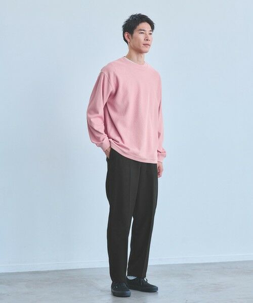 green label relaxing / グリーンレーベル リラクシング カットソー | ウェーブ サーマル クルーネック Tシャツ | 詳細5