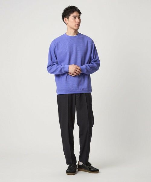 green label relaxing / グリーンレーベル リラクシング カットソー | ウェーブ サーマル クルーネック Tシャツ | 詳細10