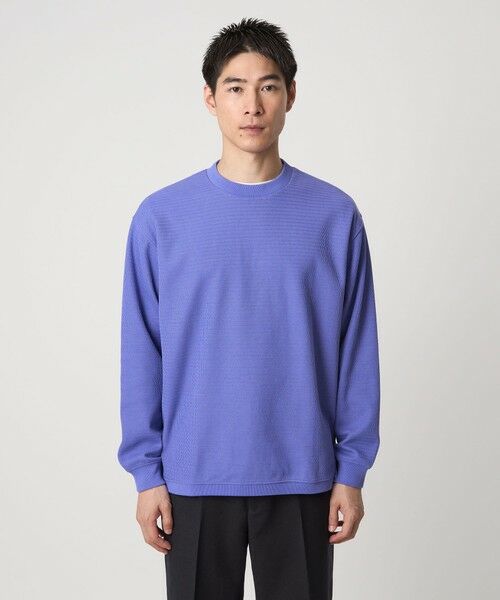 green label relaxing / グリーンレーベル リラクシング カットソー | ウェーブ サーマル クルーネック Tシャツ | 詳細11