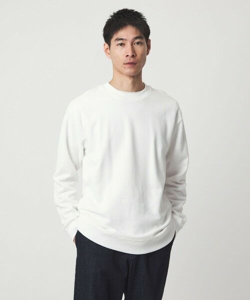 green label relaxing/グリーンレーベル リラクシング ミラノ リブ ダブルフェイス クルーネック カットソー WHITE M green label relaxing/グリーンレーベル リラクシング ミラノ リブ ダブルフェイス クルーネック カットソー WHITE M