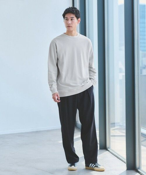 green label relaxing / グリーンレーベル リラクシング カットソー | ミラノ リブ ダブルフェイス クルーネック カットソー | 詳細6