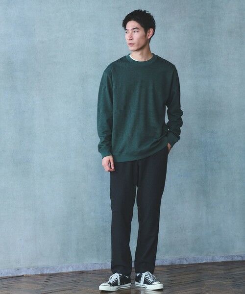 green label relaxing / グリーンレーベル リラクシング カットソー | ミラノ リブ ダブルフェイス クルーネック カットソー | 詳細13