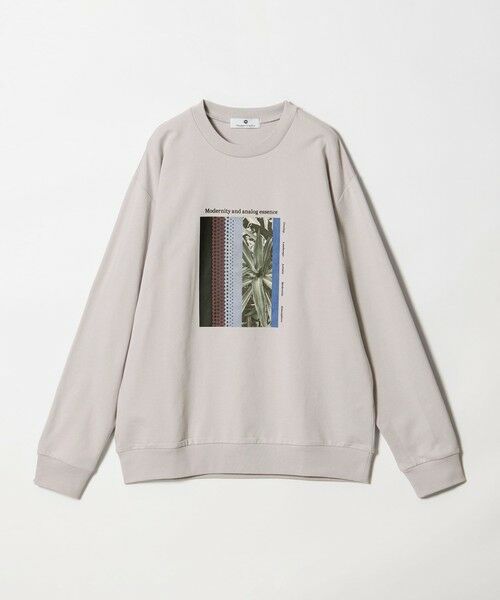 green label relaxing/グリーンレーベル リラクシング <Phospho Graphica>フレンチ ロングスリーブ Tシャツ スウェット LT. GRAY S green label relaxing/グリーンレーベル リラクシング <Phospho Graphica>フレンチ ロングスリーブ Tシャツ スウェット LT. GRAY S