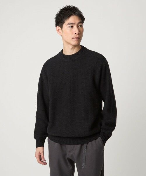 green label relaxing/グリーンレーベル リラクシング ハミルトンラム ワイドネック ニット BLACK M green label relaxing/グリーンレーベル リラクシング ハミルトンラム ワイドネック ニット BLACK M