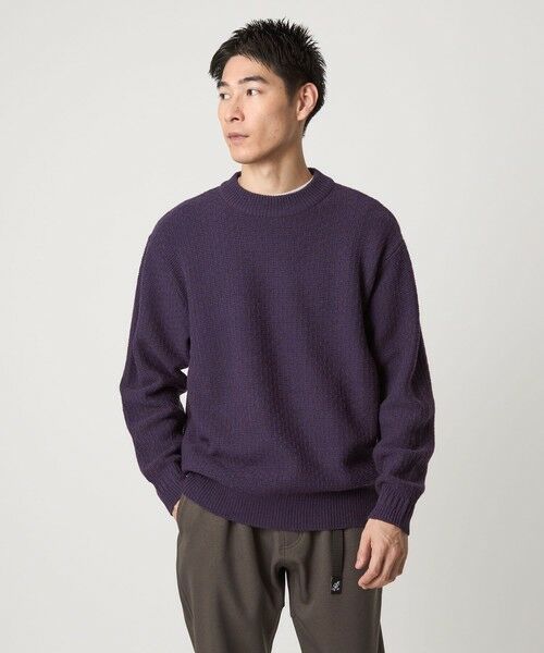 green label relaxing/グリーンレーベル リラクシング ハミルトンラム ワイドネック ニット PURPLE M green label relaxing/グリーンレーベル リラクシング ハミルトンラム ワイドネック ニット PURPLE M