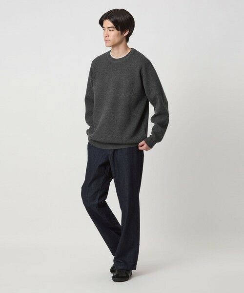 green label relaxing / グリーンレーベル リラクシング ニット・セーター | ダブルフェイス クルーネック ニット | 詳細4