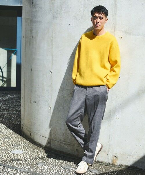 green label relaxing / グリーンレーベル リラクシング ニット・セーター | ダブルフェイス クルーネック ニット | 詳細7