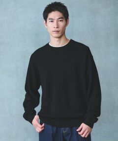 green label relaxing / グリーンレーベル リラクシング ニット・セーター | コットン アゼ クルーネック ニット