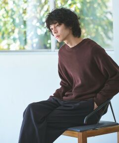 green label relaxing / グリーンレーベル リラクシング ニット・セーター | コットン アゼ クルーネック ニット