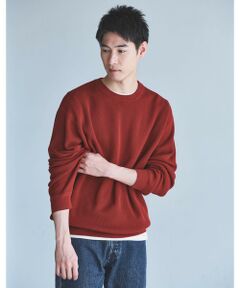 green label relaxing / グリーンレーベル リラクシング ニット・セーター | コットン アゼ クルーネック ニット